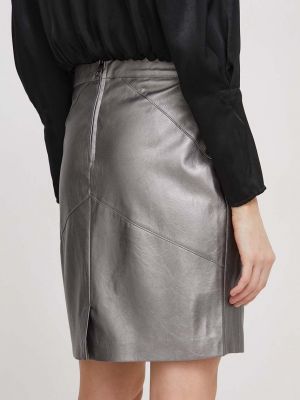 Mini sukně Dkny stříbrné