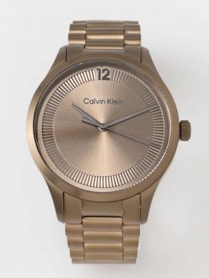Zegarek Calvin Klein brązowy
