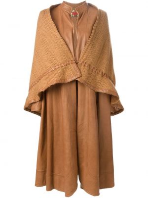 Длинное пальто длинное Roberta Di Camerino Pre-owned, коричневый
