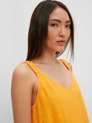 Haljina košulja Comma Casual Identity žuta
