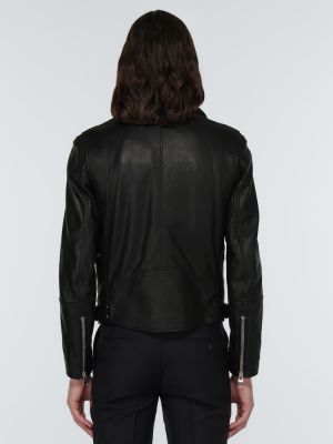 Usnjena jakna Alexander Mcqueen črna