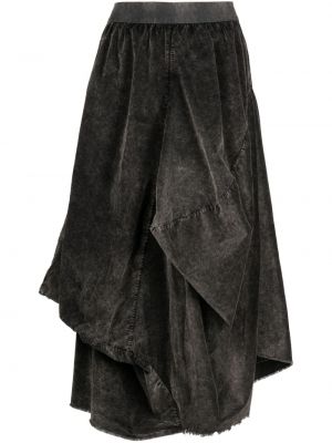 Bavlnená sukňa Uma Wang sivá