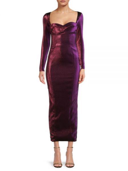 Платье с разрезом с сердечками Area фиолетовый