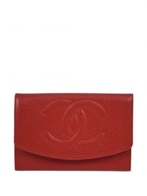 Portfel skórzany Chanel Pre-owned czerwony
