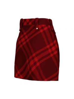 Mini falda Burberry rojo