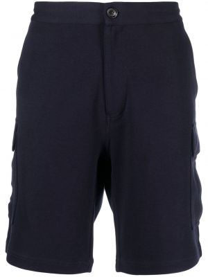 Pantaloni scurți din jerseu Brunello Cucinelli albastru