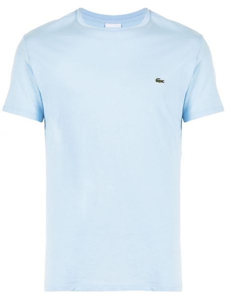 T-shirt brodé Lacoste bleu
