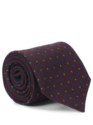 Шерстяной галстук Cesare Attolini бордовый