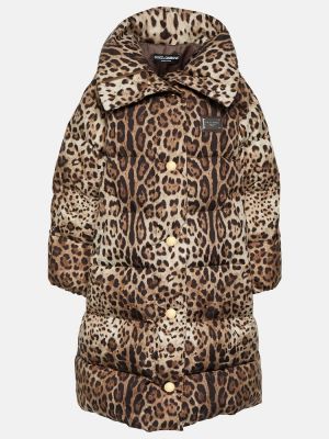 Raštuotas paltas leopardinis Dolce&gabbana