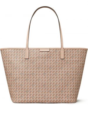 Τσάντα shopper Tory Burch ροζ