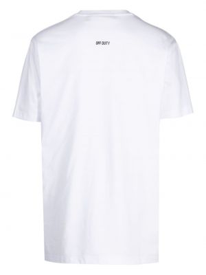 T-krekls ar apdruku Off Duty balts
