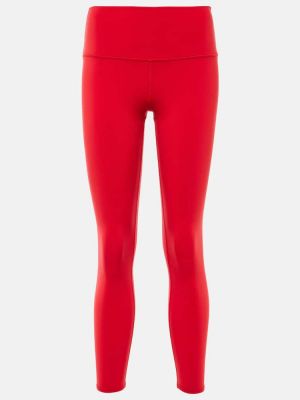 Sportovní kalhoty s vysokým pasem Alo Yoga Červené