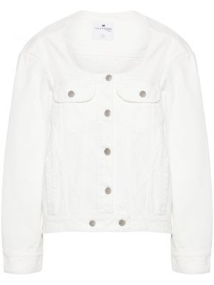 Pamučna traper jakna Courreges bijela