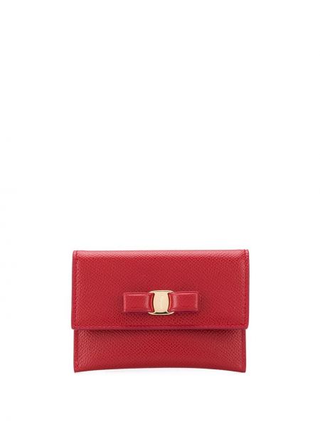 Peňaženka s mašľou Ferragamo červená