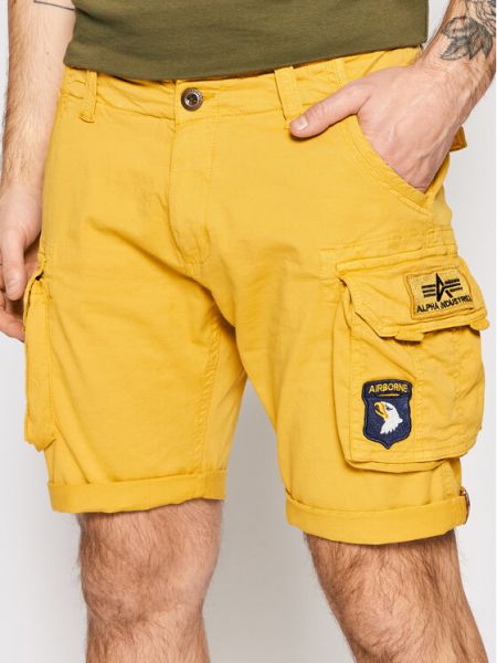 Kratke hlače Alpha Industries žuta