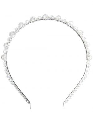Ogrlica s kristalima Simone Rocha srebrena