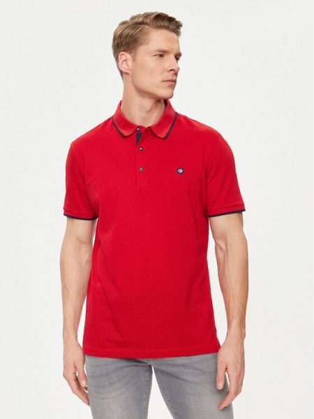 Тениска с копчета Pierre Cardin червено