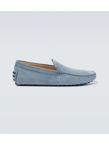 Nubuck flate sko Tod's blå