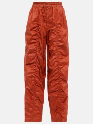 Bavlněné volné kalhoty Isabel Marant - oranžová