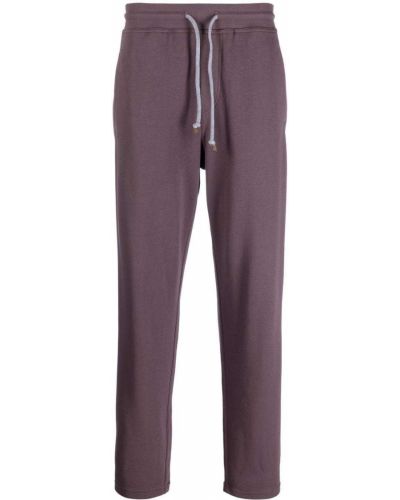 Pantalones de chándal con cordones Brunello Cucinelli violeta