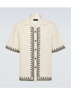 Camicia di cotone Alanui bianco
