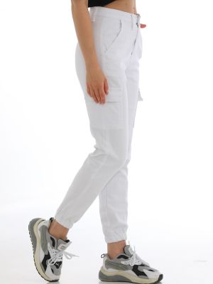 „cargo“ stiliaus kelnės Bi̇keli̇fe balta