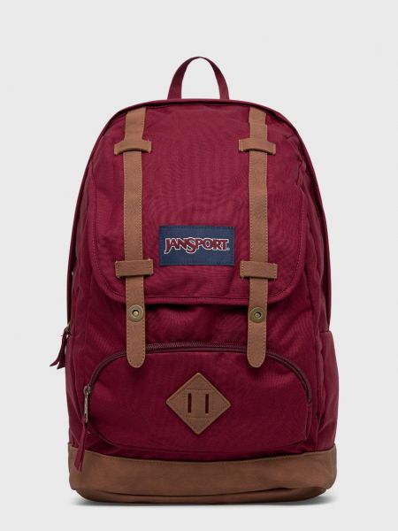 Ruksak s printom Jansport bordo