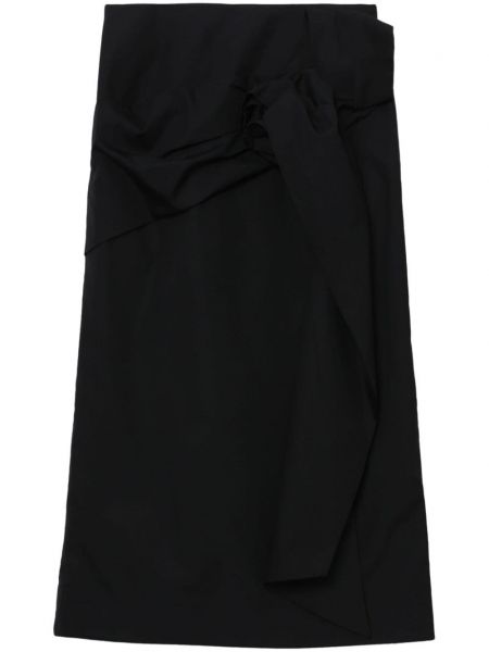 Asimetrični midi suknja Simone Rocha crna