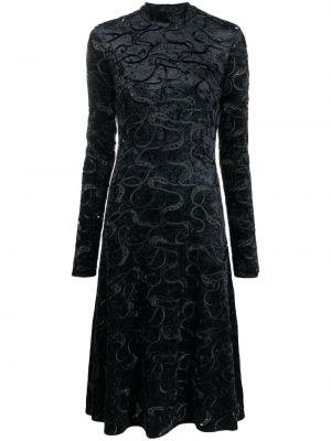 Fløyel brodert dress Stella Mccartney svart