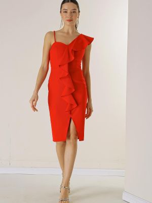 Večerní šaty By Saygı červené