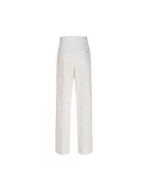 Pantalones chinos de algodón Bottega Veneta blanco