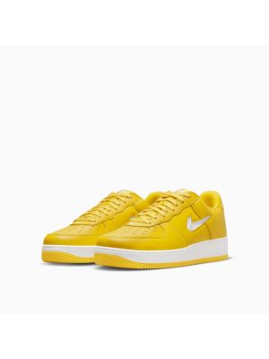 Sneakersy skórzane Nike Air Force 1 żółte