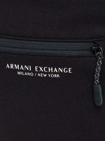 Pamut rövidnadrág Armani Exchange fekete