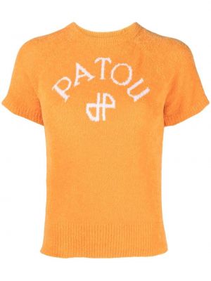 Haut en tricot Patou orange