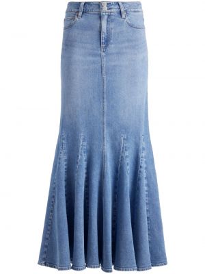 Džínsová sukňa Alice + Olivia modrá