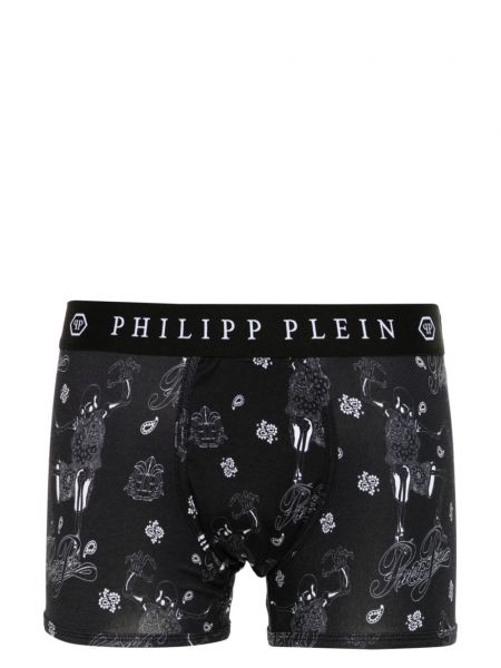 Painettu bokserit Philipp Plein musta