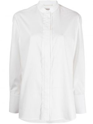 Памучна риза Agnona бяло