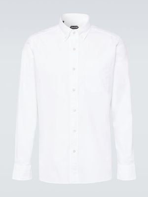 Camisa de algodón Tom Ford blanco