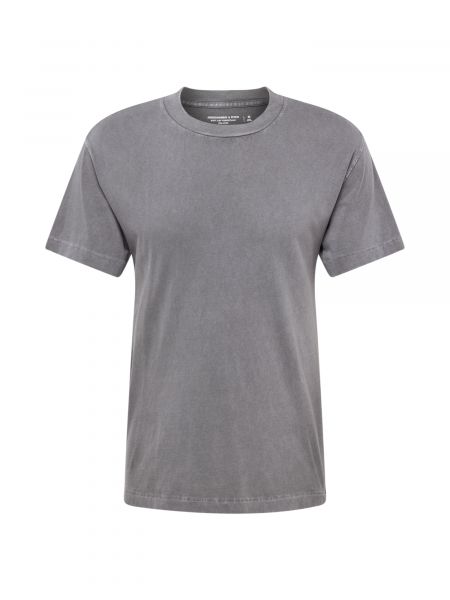 Meleret t-shirt Abercrombie & Fitch grå