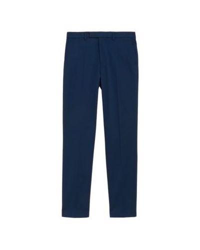 Mens M&S Collection Navy Slim Fit Stretch Trousers, Navy M&s Collection