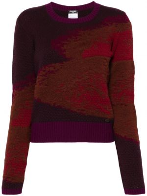 Sweter z kaszmiru Chanel Pre-owned czerwony
