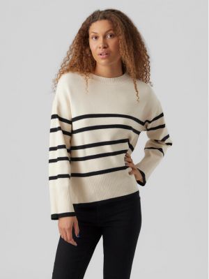 Sweter Vero Moda beżowy