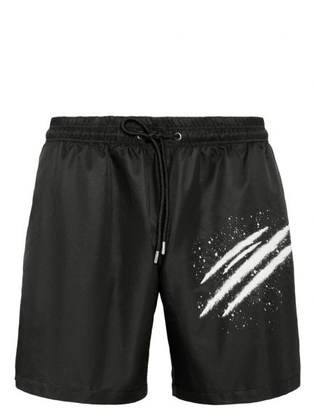 Sportliche shorts mit print Plein Sport schwarz