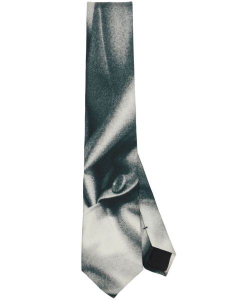 Selyem nyakkendő nyomtatás Paul Smith szürke