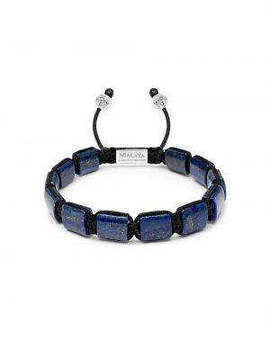 Rokassprādze ar pērlītēm Nialaya Jewelry zils