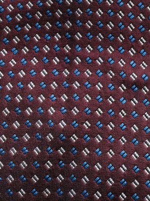 Jedwabny krawat żakardowy Brioni czerwony