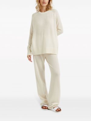 Sweter z kaszmiru z okrągłym dekoltem Chinti & Parker biały