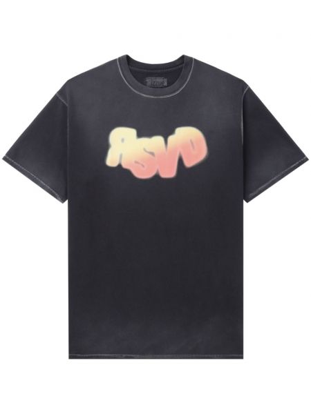 T-shirt aus baumwoll mit print Izzue schwarz