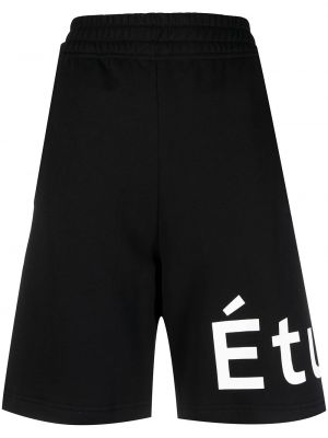 Trykt bermudashorts Etudes svart