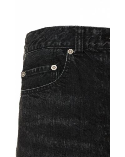 Spódnica jeansowa asymetryczna Sacai czarna